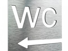 Semn cu wc la stanga